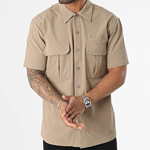Chemise Manches Courtes 2310034 Beige