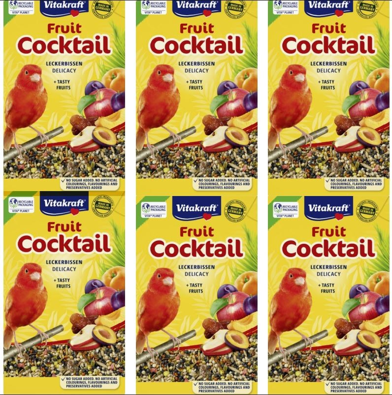 Vitakraft - 6 x Fruit Cocktail for canary´s