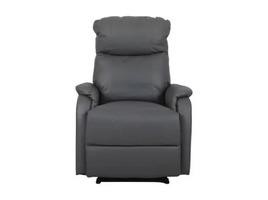 Fauteuil relaxation relevable manuellement BERLIN coloris gris