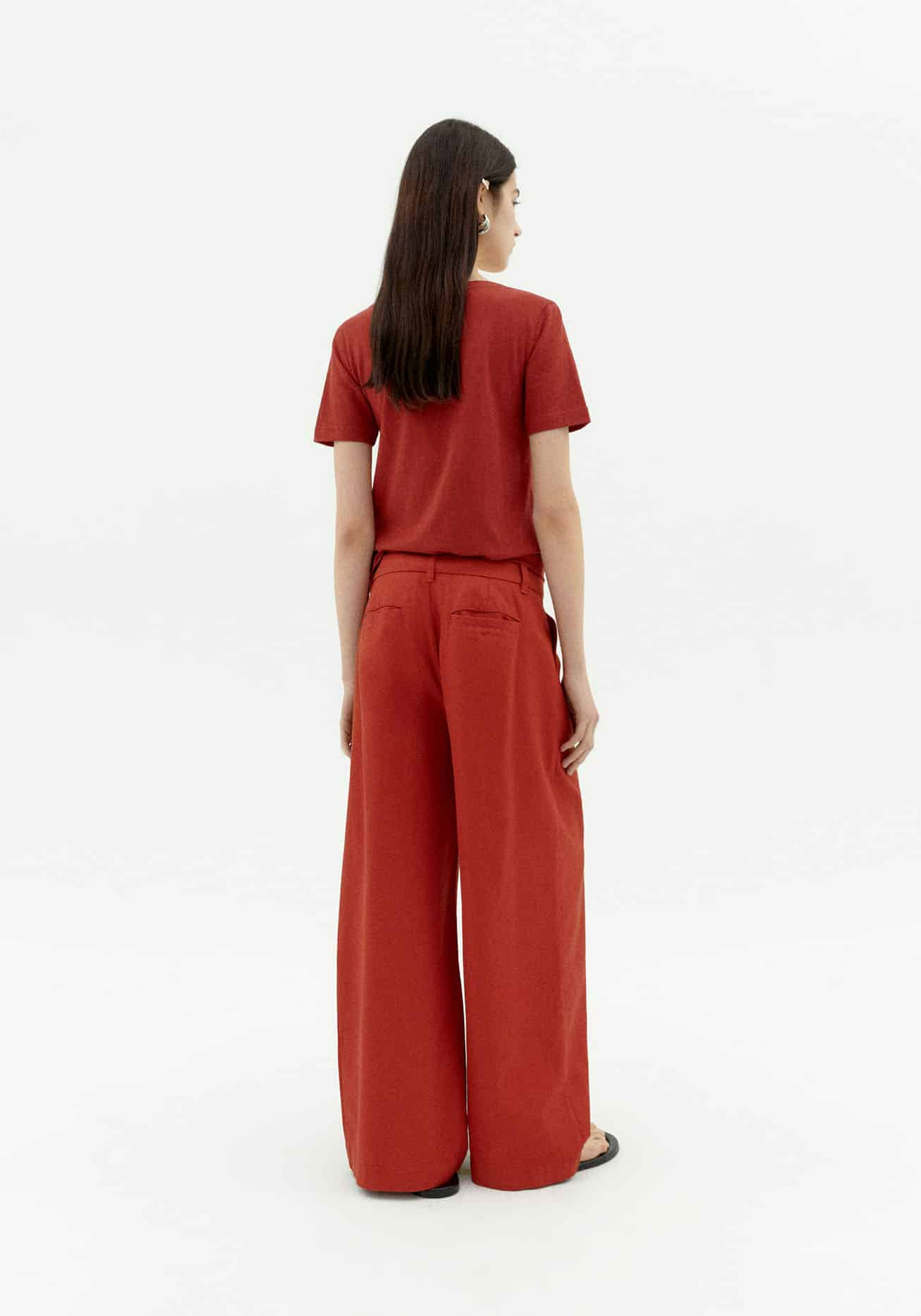 Thinking Mu Stoffhose Pat Hemp Orange Red