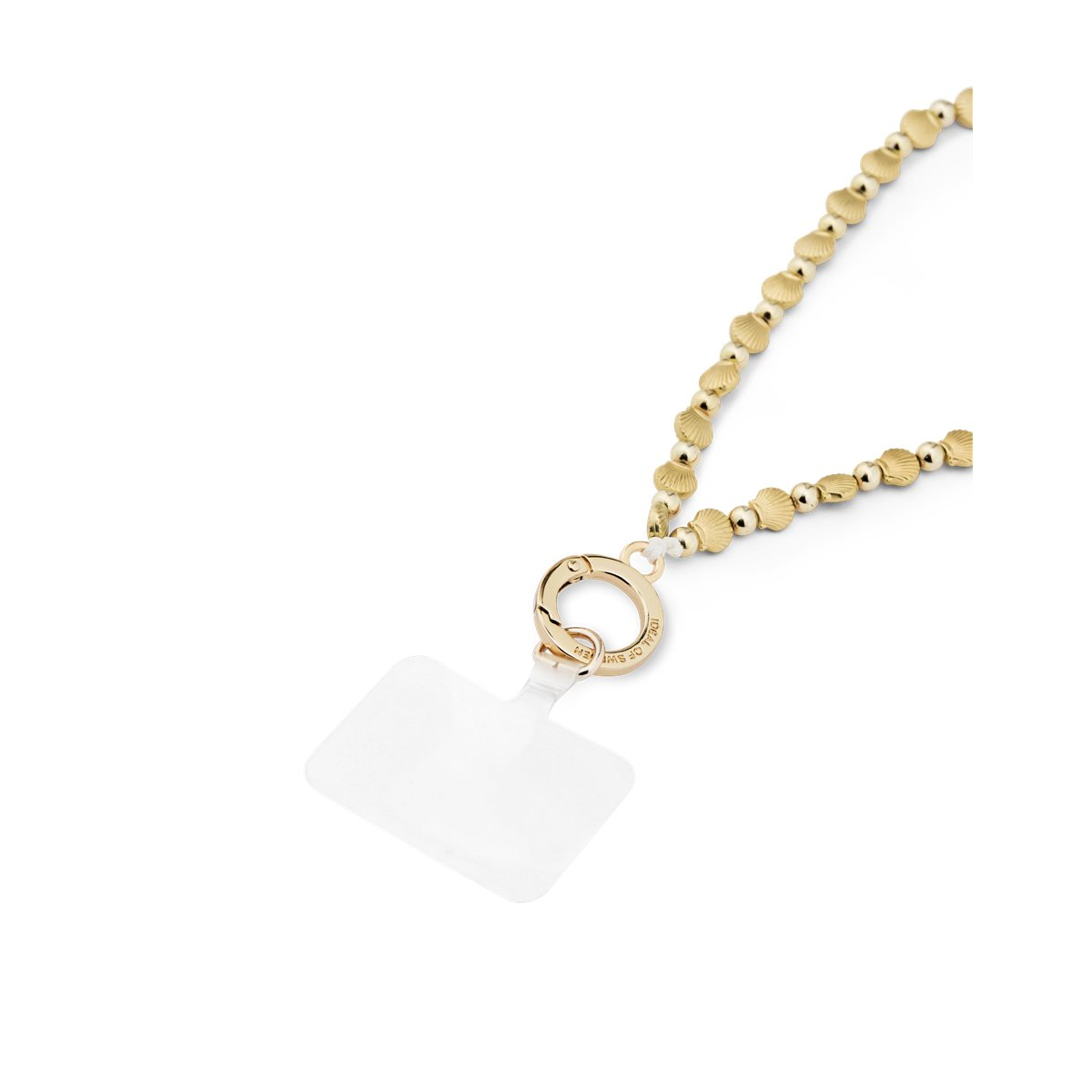 (17.5cm) Universal Handy Kette Phone Charms Schmuck Anhänger Handgelenkschlaufe (IDCW-547) - Wristlet Gold Shell