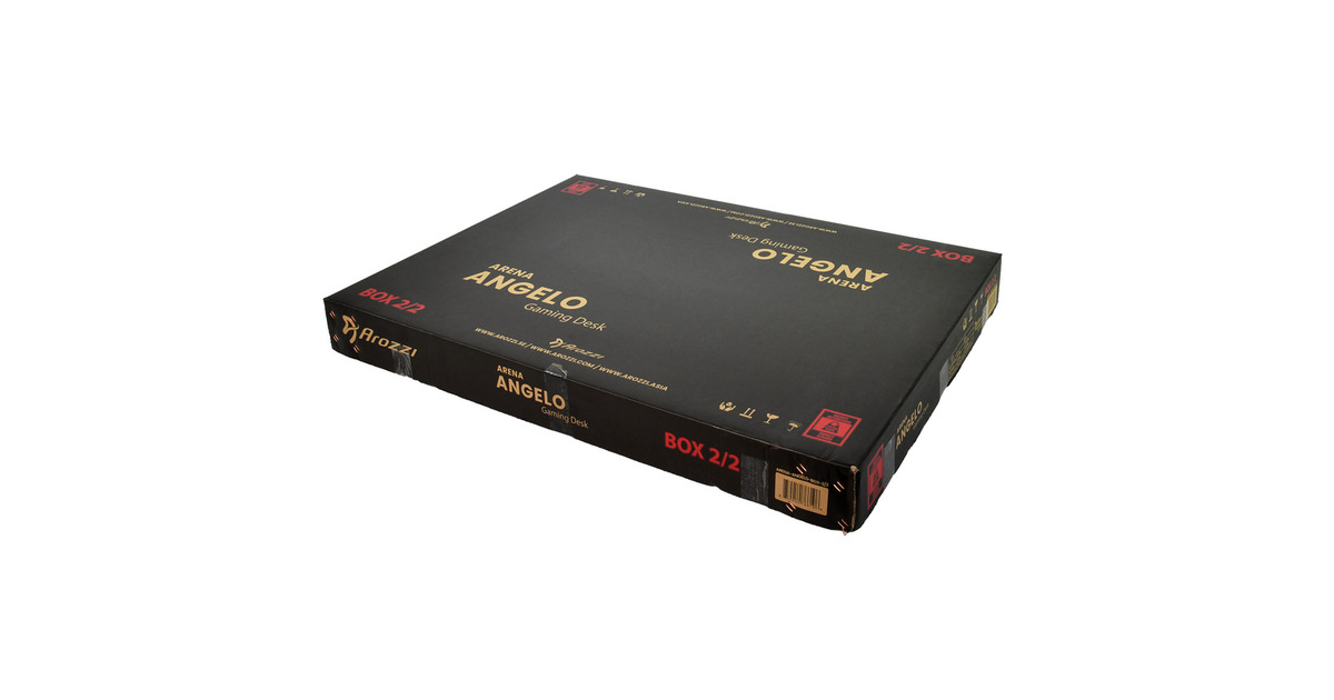 ArozziArena Angelo - Black gaming desk  (Zwart)