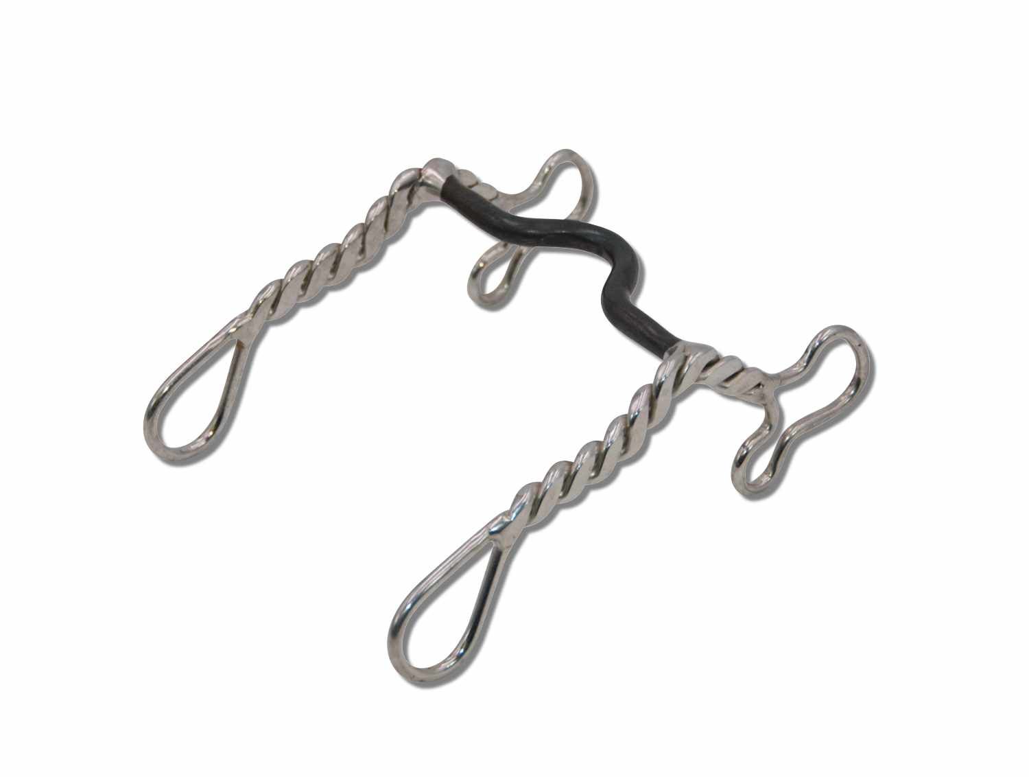 Western Bit  Bit  Westernbit Westerngebiss mit gedrehten Shanks, 12,5 cm