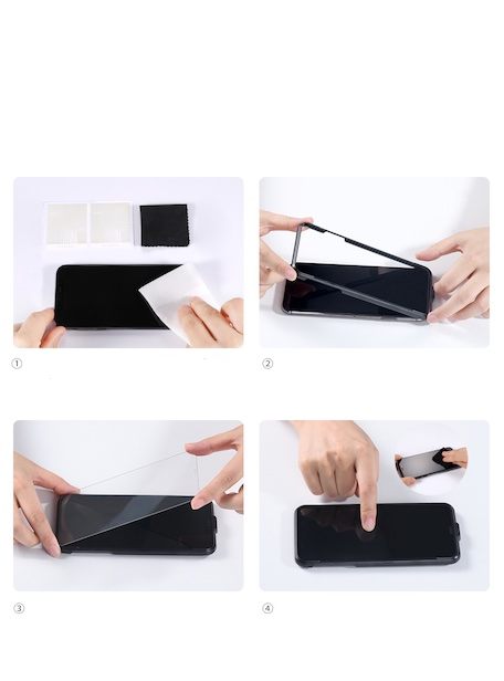 (2er Set) Baseus - iPhone 11 / iPhone Xr Panzer Glas Display Montagerahmen Case Friendly