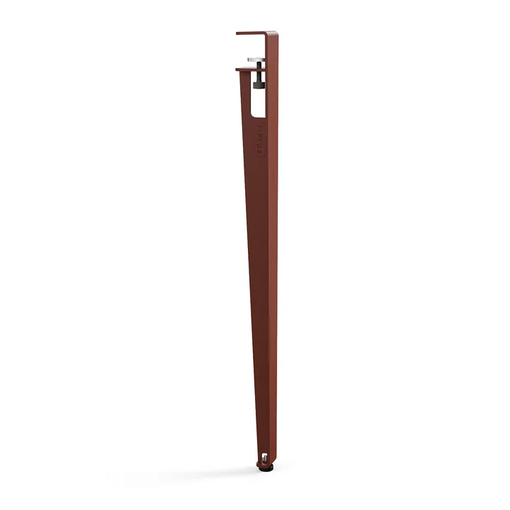 TipToe - Tischbein für den Aussenbereich, 75 cm, brick red