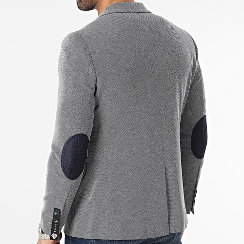 Veste Blazer Bleu Marine Chiné