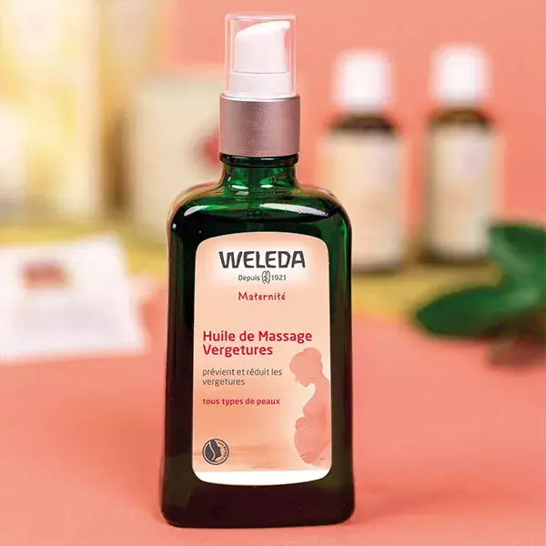 Óleo de Massagem para Estrias Weleda para Gestantes, Pacote com 2 x 100ml