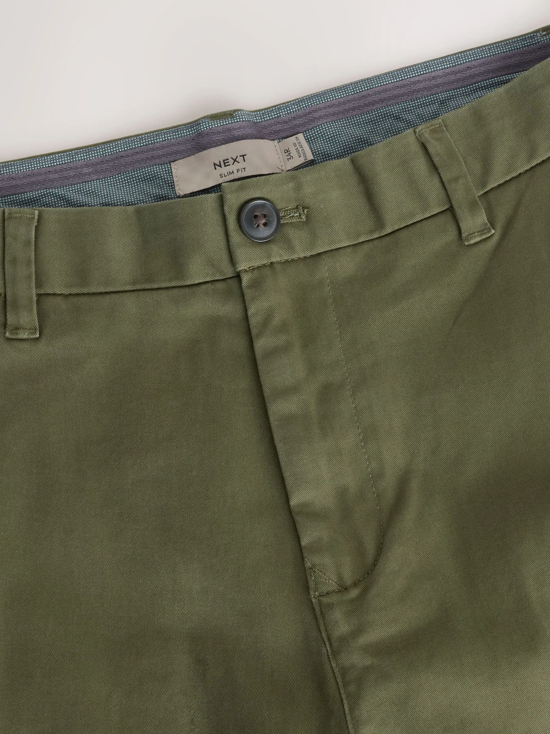 Groen - Slim Fit - Stretchy chino