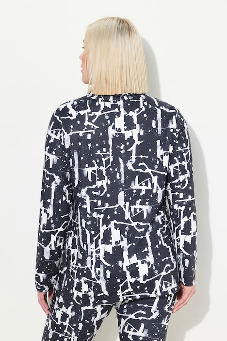 Funktionsshirt, Loop, V-Ausschnitt, Langarm, recycelt
