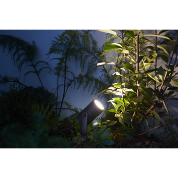 Philips Hue tuinspot Lily uitbreiding zwart - wit en gekleurd licht 8W - 1 spot LowVolt