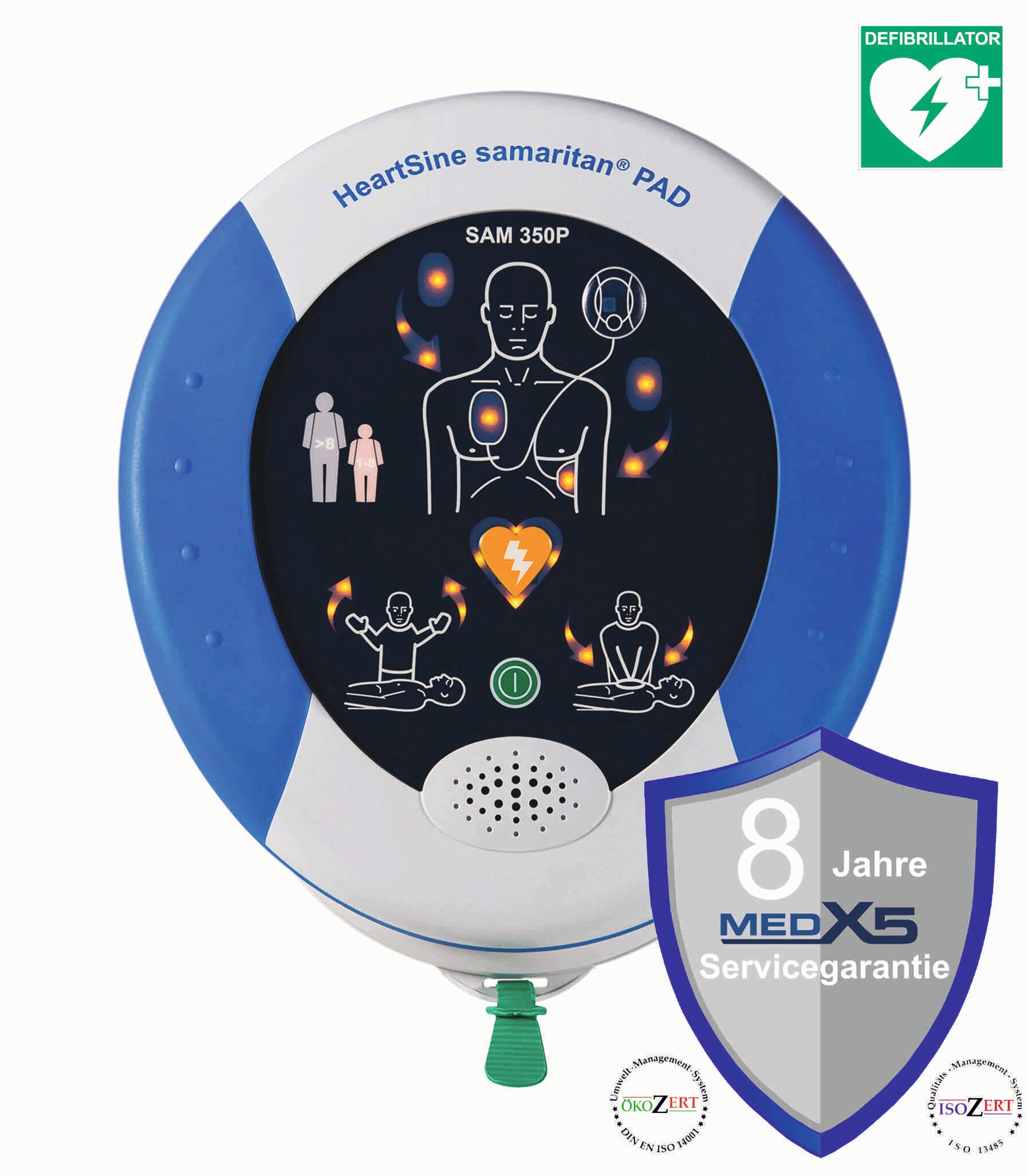 MEDX5 SAM350P Heimdefibrillator