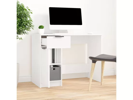 Bureau Blanc 100x50x75 cm Bois d'ingénierie