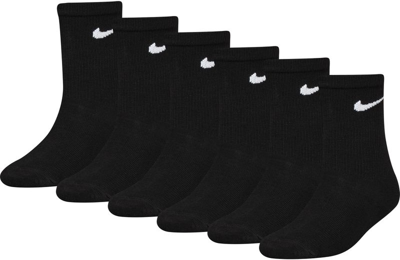 Nike Kids Rn0030 Korte Sokken 6 Paren Zwart
