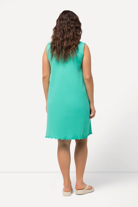 Kleid, A-Linie, V-Ausschnitt, ärmellos