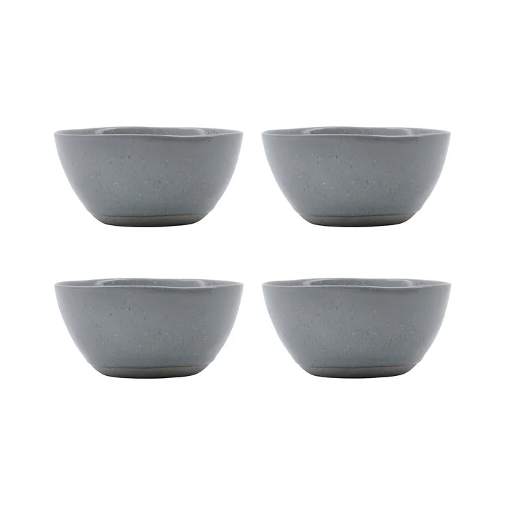 House Doctor - Vida Schale, Ø 12 cm, hellblau (4er-Set)