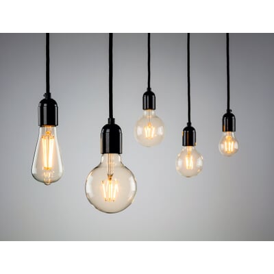 LED-Filament-Rustikalampe E27, 7 W, Klar