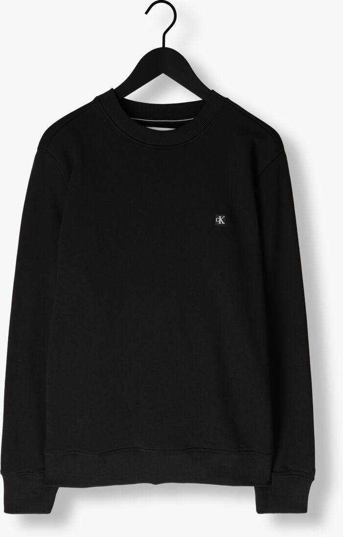 CALVIN KLEIN zwarte calvin klein trui ck embro badge crew neck