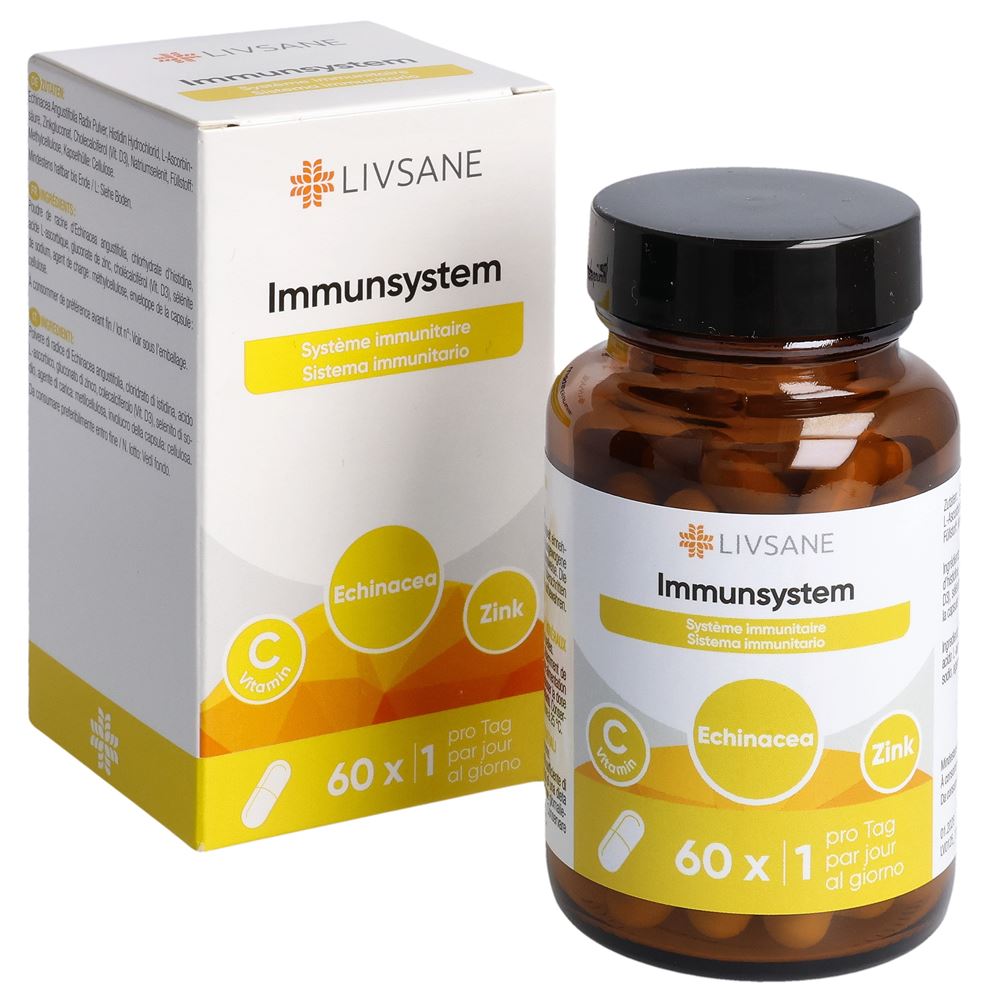 LIVSANE Immunsystem<br>60 Stück, Glas, Kapsel