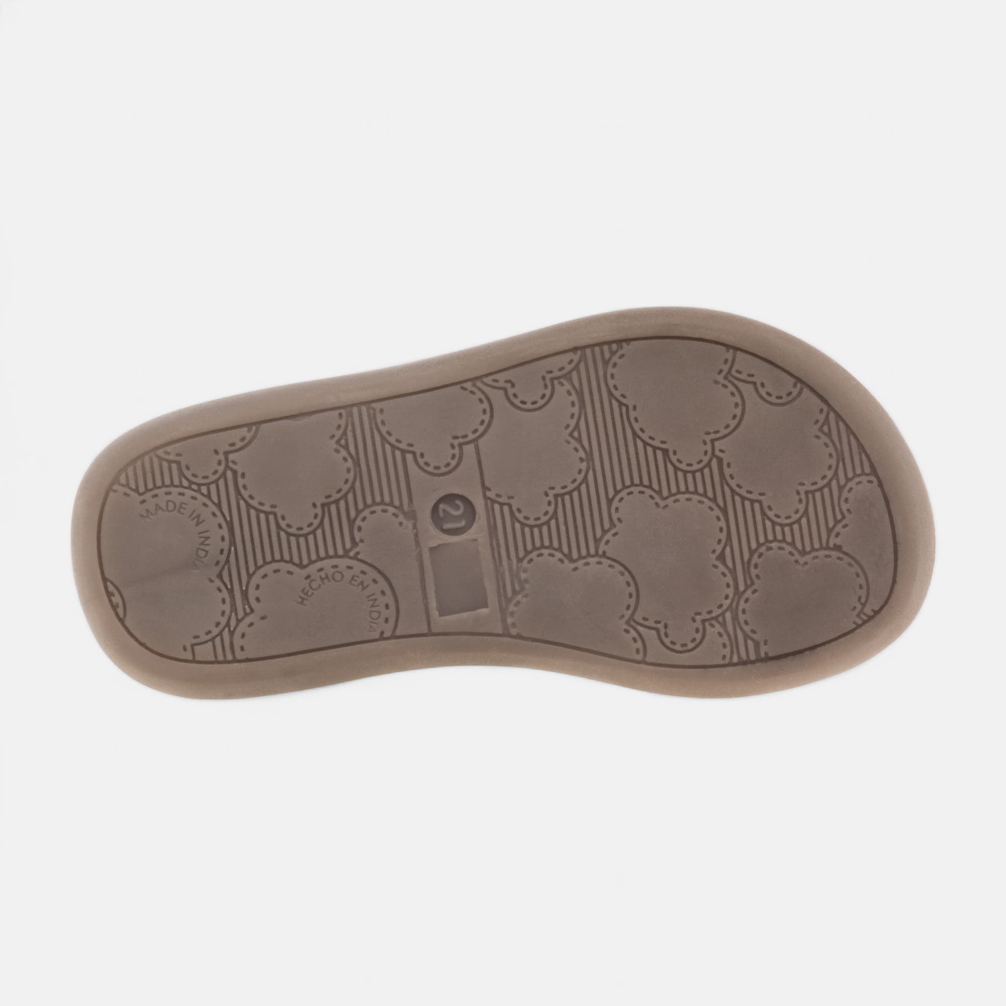 Nu-pieds Bébé fille en cuir blanc