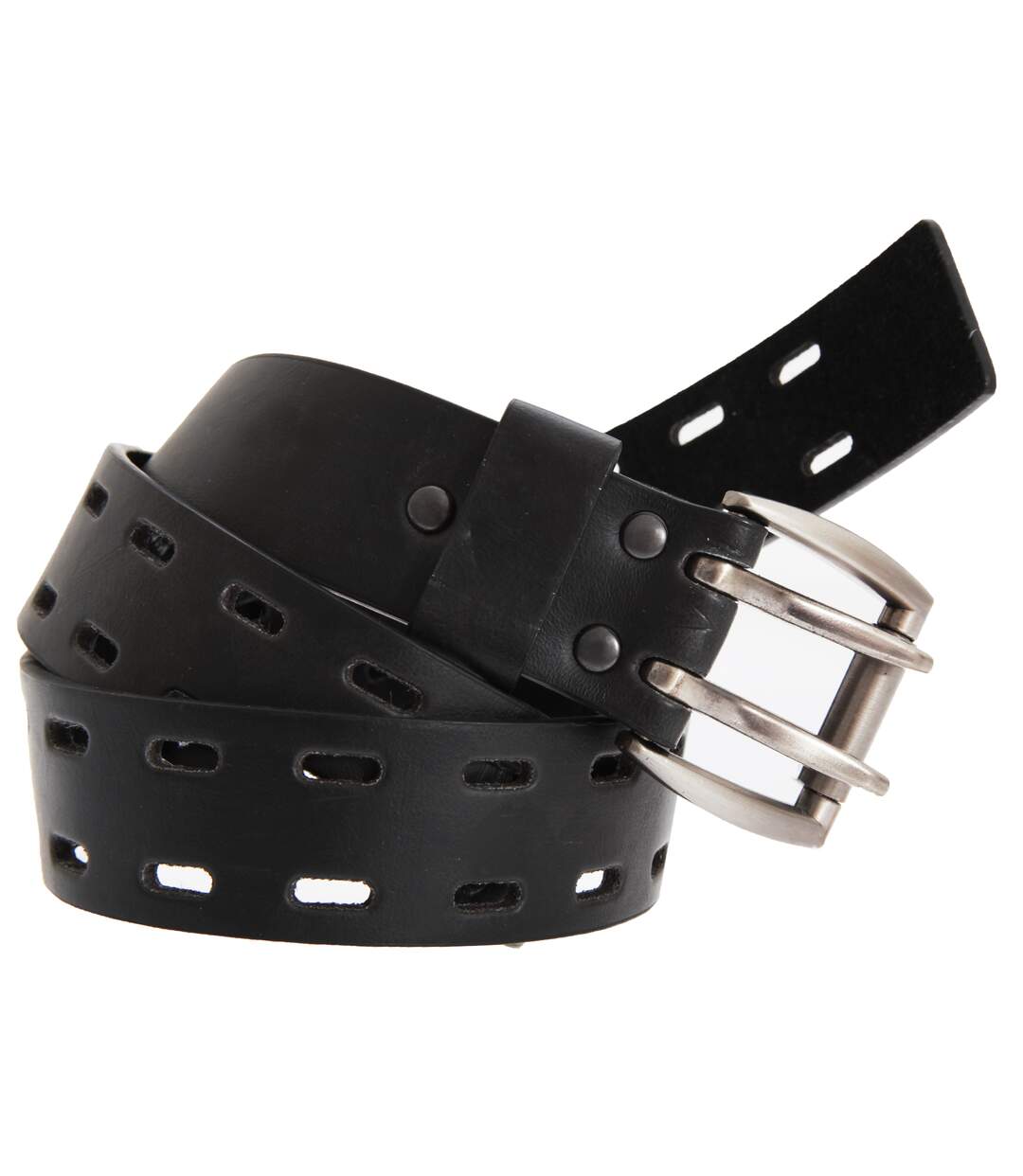 Forest Belts - Cuir reconstitué, largeur 3,5cm - Homme (Noir) - UTBL122
