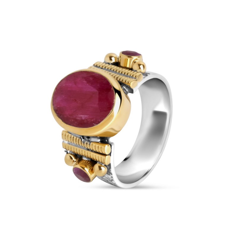 Bague Lison Sillimanite rouge