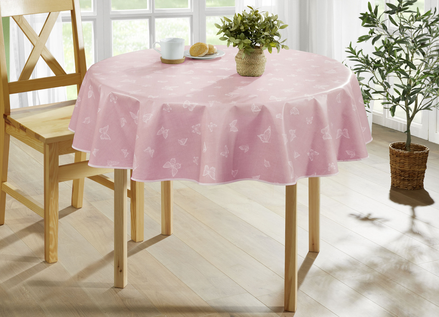 Abwaschbare Wachstuch-Tischdecke