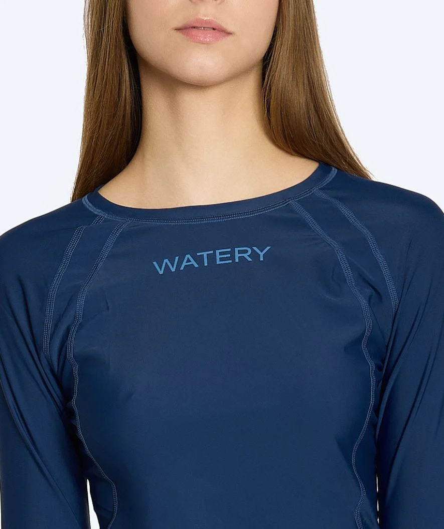 Watery UV-trøje til kvinder - Remington Langærmet Rashguard - Mørkeblå