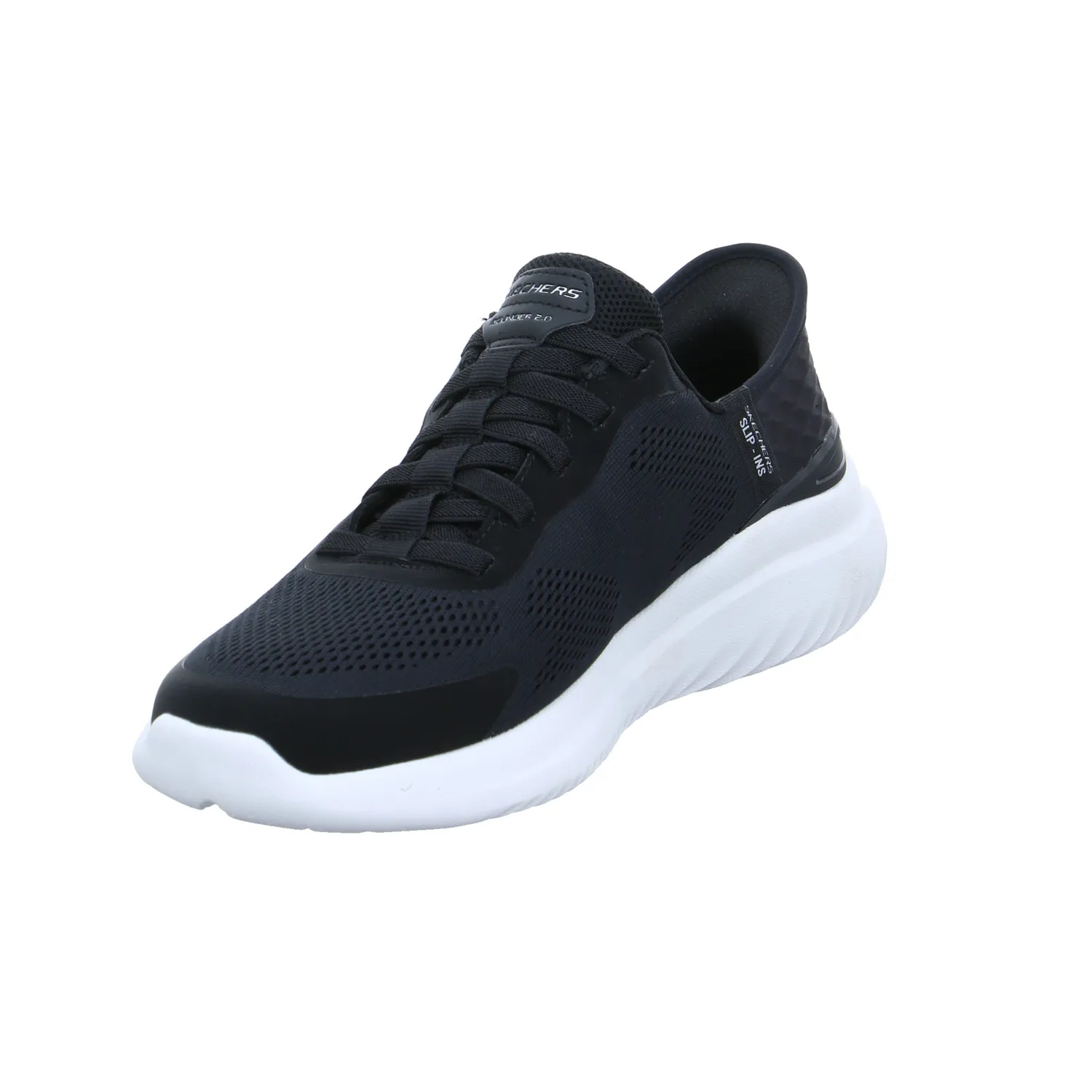 SKECHERS Halbschuhe Sneaker Stoff Schwarz Synthetik