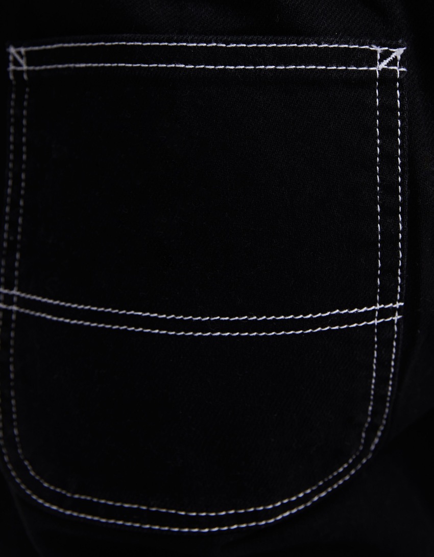 calça cargo reta