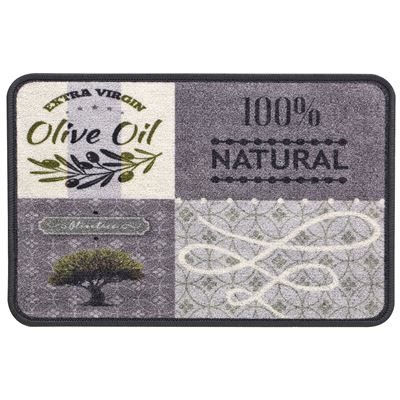 Tapis de cuisine motif olives