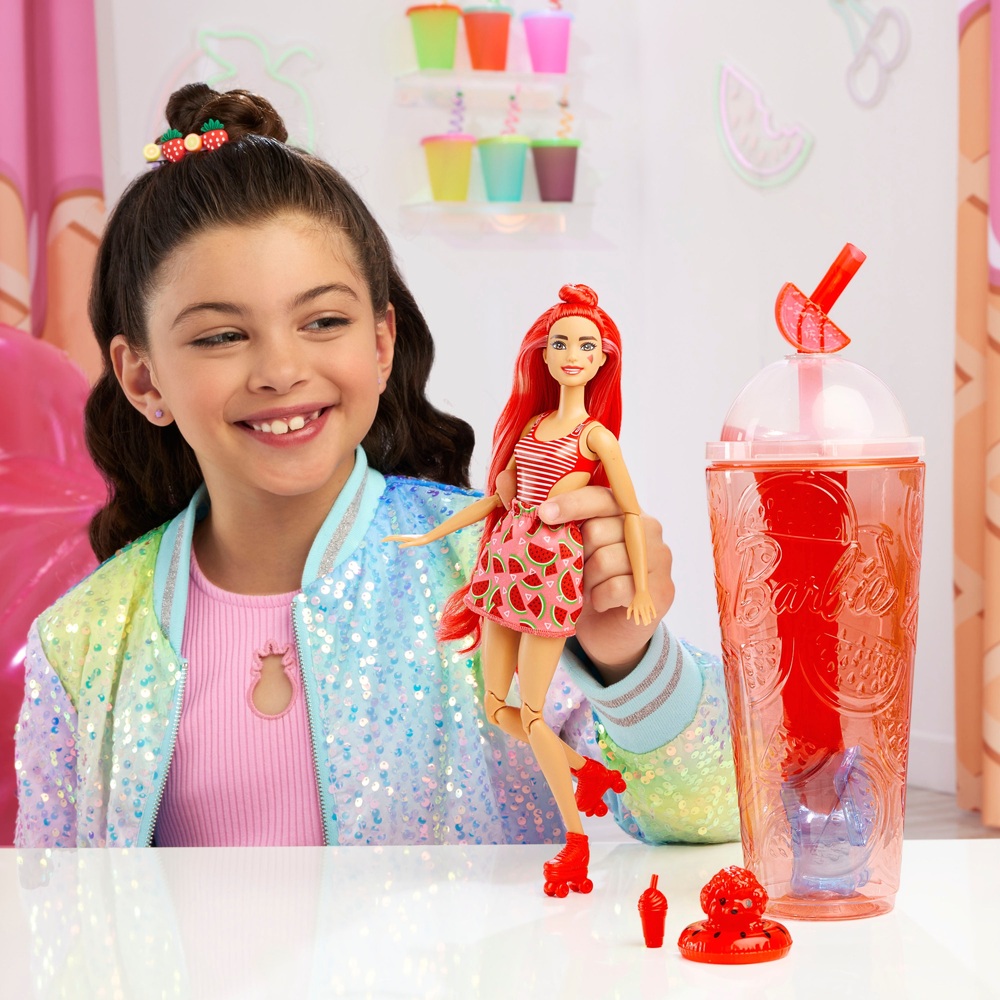 Barbie Pop Reveal Fruchtserie – Puppe und Überraschungen mit Wassermelonenduft