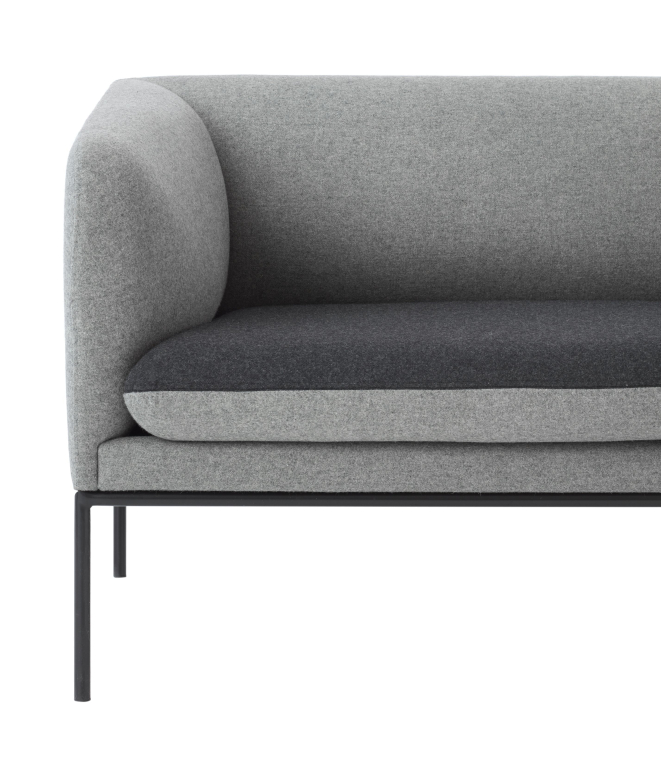 Ferm Living Turn Sofa bank Wool 2-zits hallingdal brown