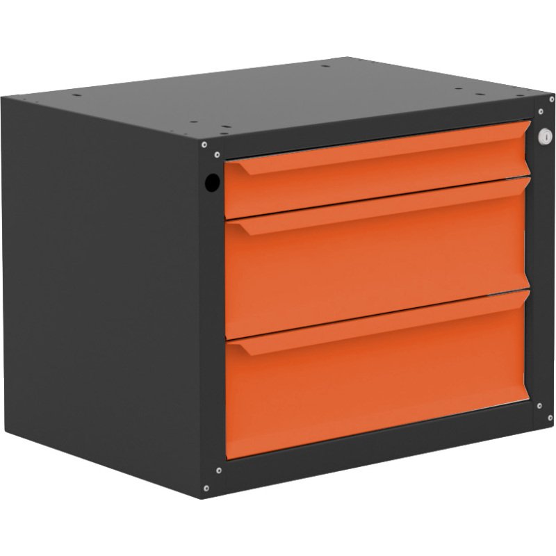 Établi d'Atelier 2M Fischer Darex –Plateau bois - Bloc 3 tiroirs