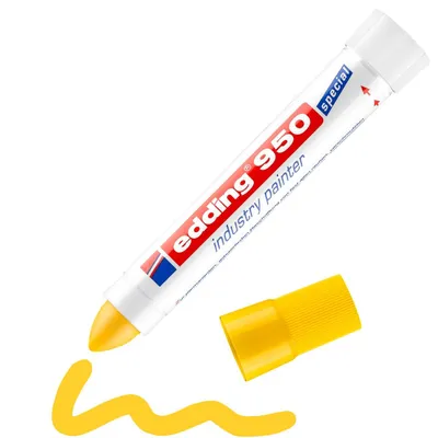 Edding 950 industry - Marqueur craie industrielle - jaune