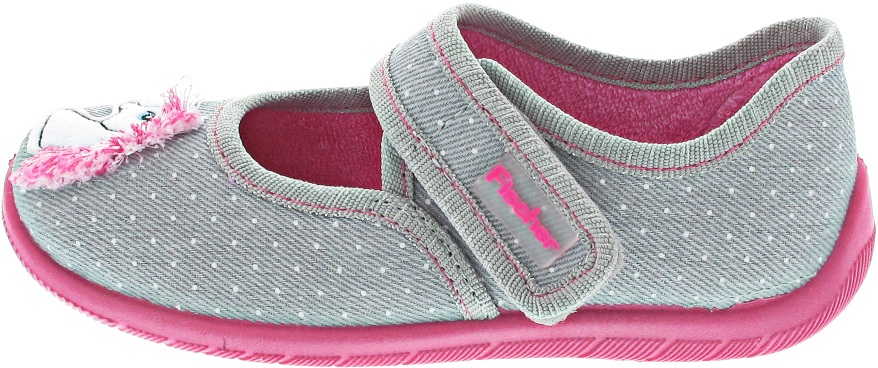 Fischer Markenschuhe Hausschuh grau