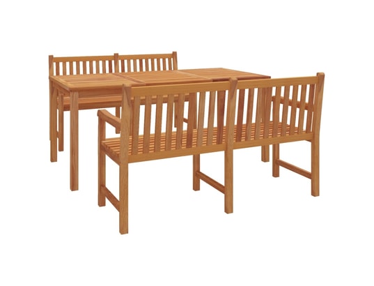 LES TENDANCES - Salon extérieur Salon de jardin-brun-4 places-180x90x77-494173
