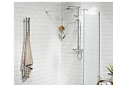 Vetro 80 CM Brusevæg - 6 mm Hærdet Silkemat Glas, EasyClean