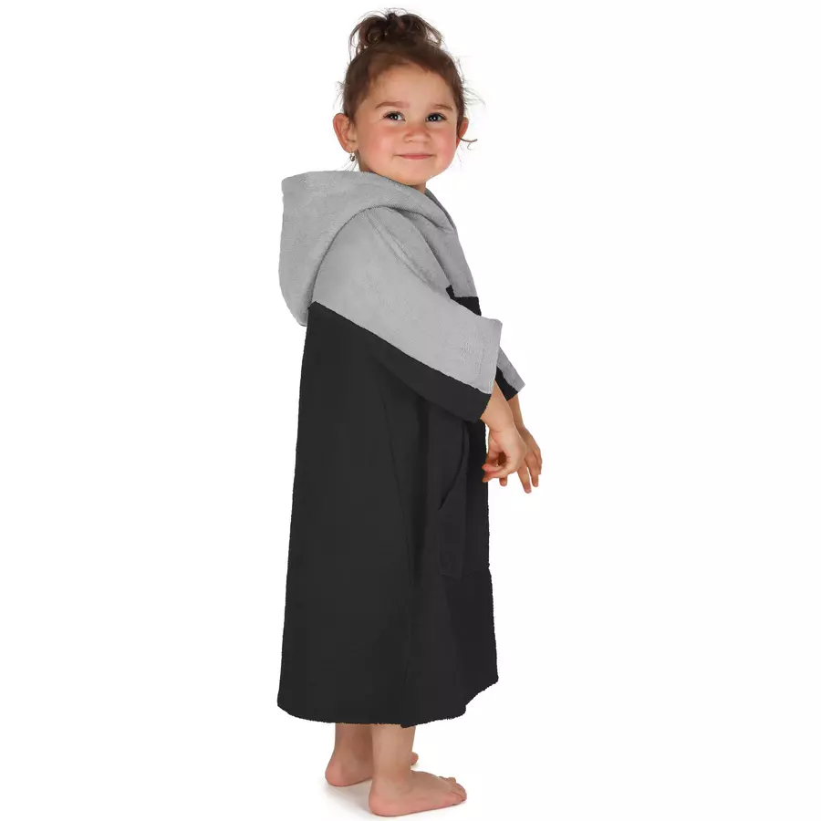 normani Kinder Badeponcho 2-5 Jahre Puwai Schwarz