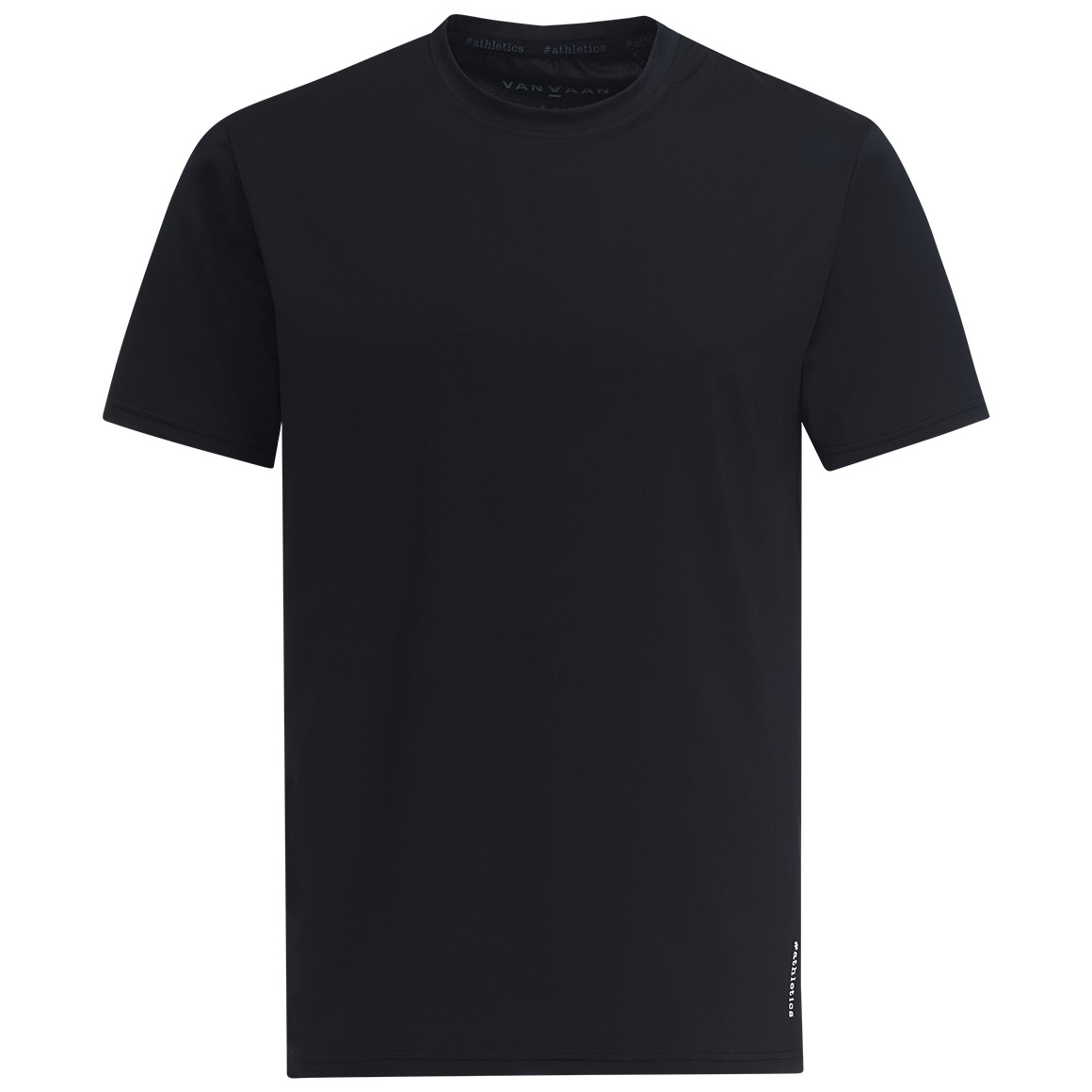 VanVaan Herren Sport-T-Shirt mit Rundhalsausschnitt schwarz