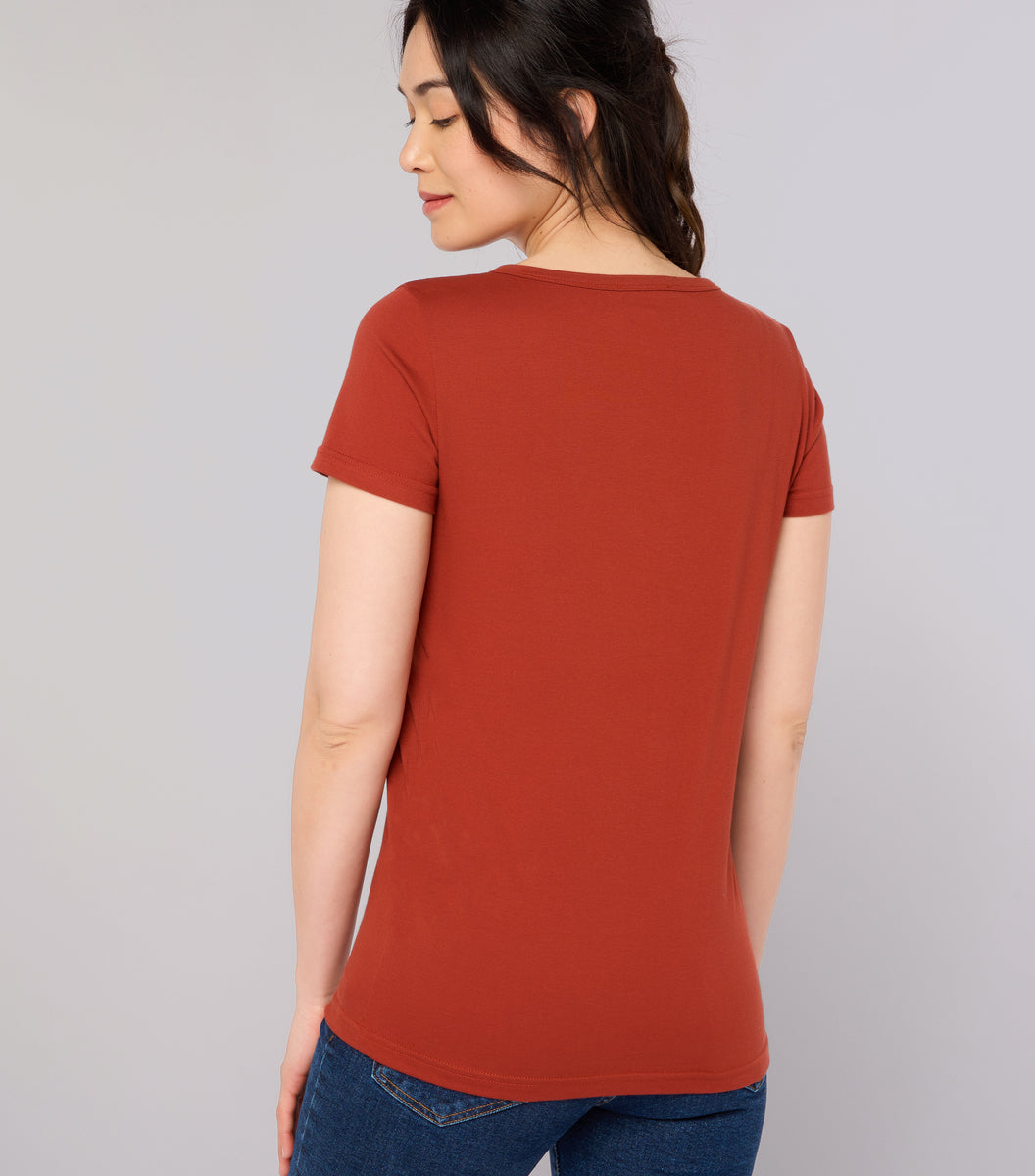 T-shirt Femme Terracotta - Intemporel
