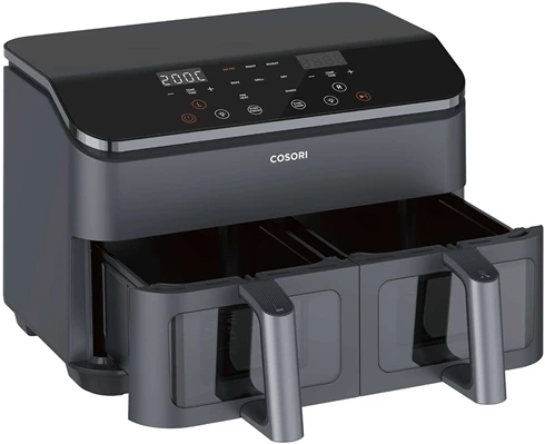 Cosori Dual Basket Airfryer, 8,5L Black