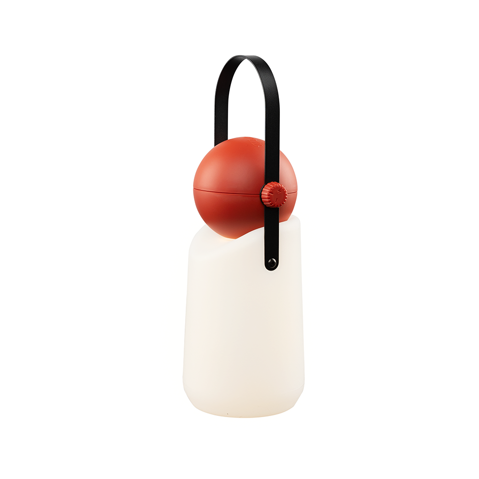 Tafellamp Guidelight oplaadbaar LED tomato red
