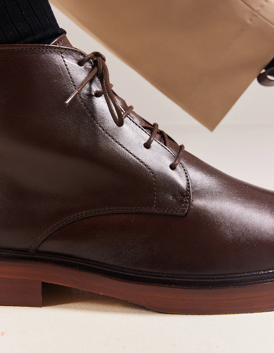 Bottines Guillaume - Cuir marron
