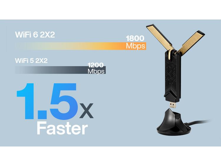 ASUS WLAN-AX USB-Stick USB-AX56 ohne Standfuss Dual-Band AX1800 USB-WLAN-Adapter