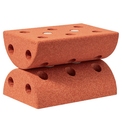 MODU B?rneskammel - 4 Dele - Burnt Orange/Dusty Green