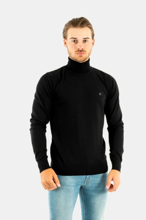 Pull hiver Benson & Cherry fracas noir