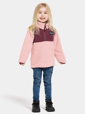 Didriksons Gosig Fleecetrøye, Dusty Pink