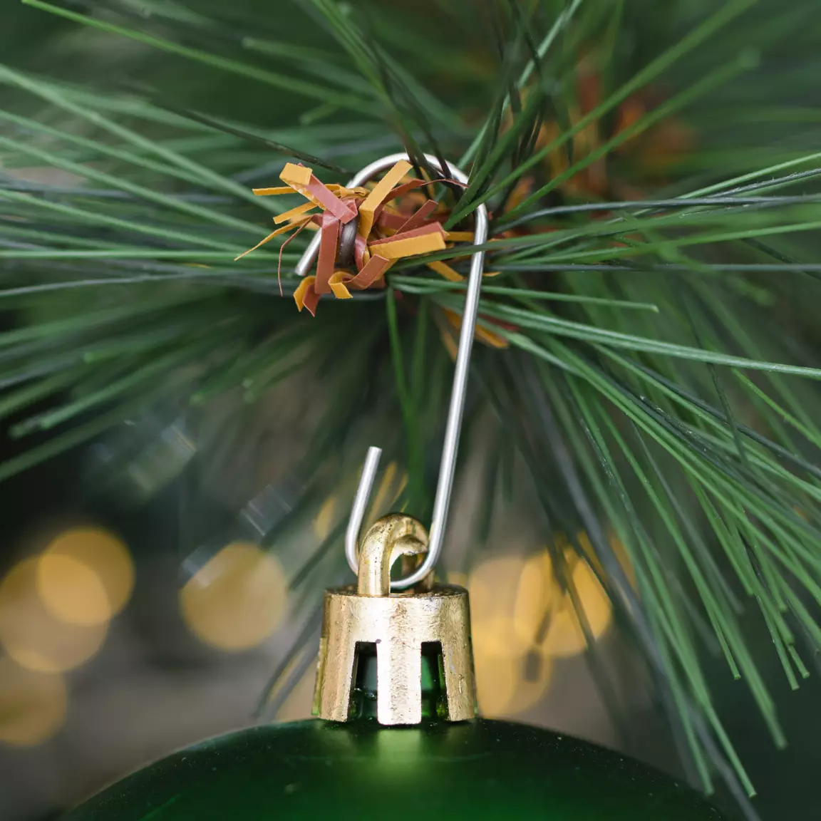 Lot de 20 boules de Noël assorties New Alpine Vert sapin