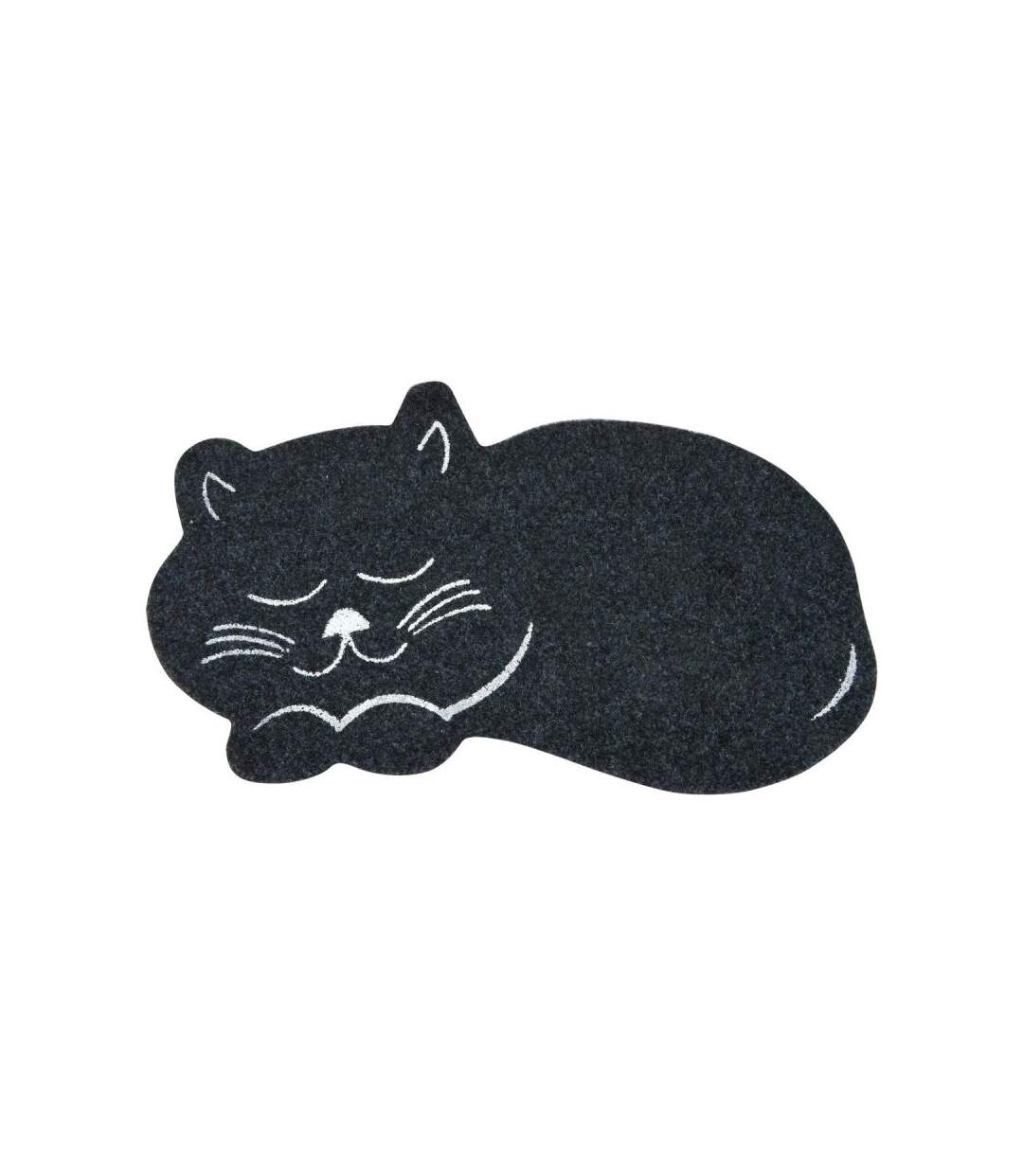 Paris Prix - Tapis De Repas Pour Chat feutrine 60cm Noir