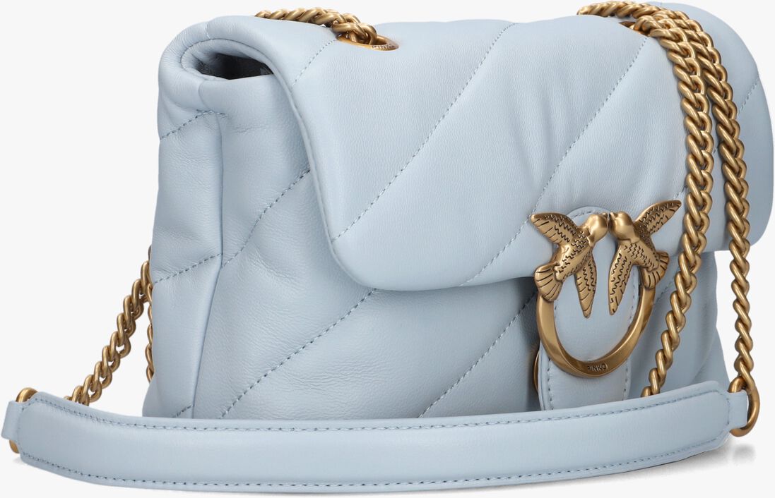 lichtblauwe pinko schoudertas love puff mini